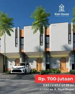Rumah mewah harga terjangkau lokasi dekat jalan raya di ciracas