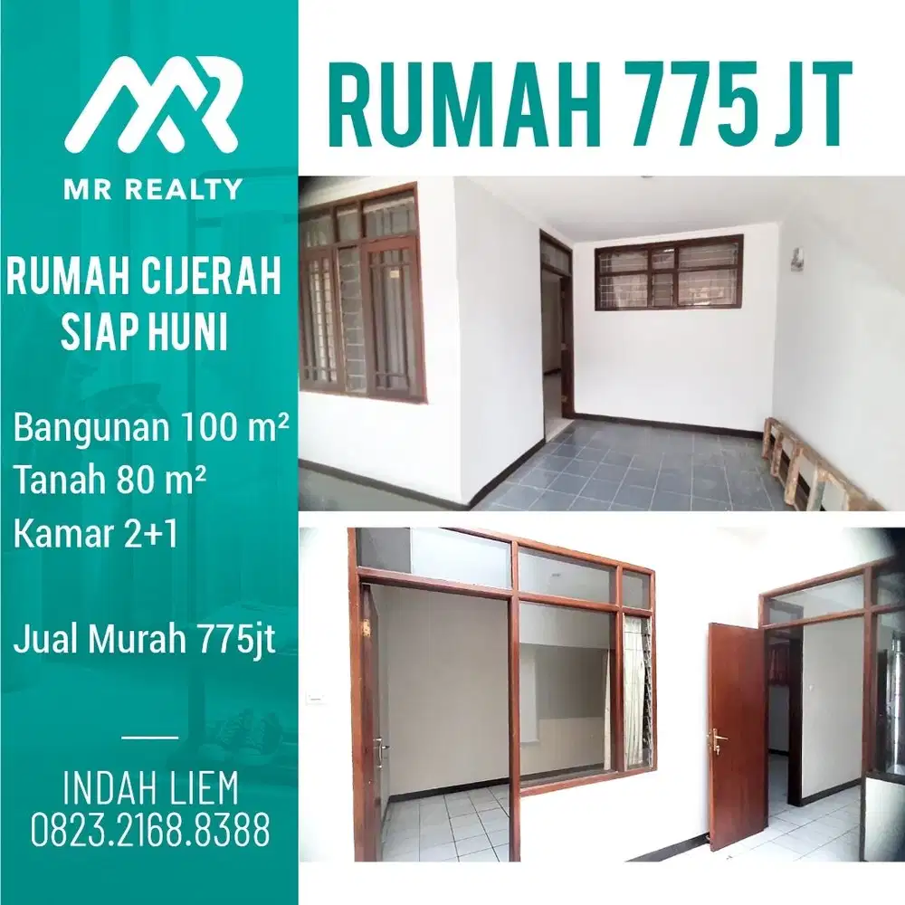 Murah Rumah Clijerah Siap Huni, Bandung. 775jt nego
