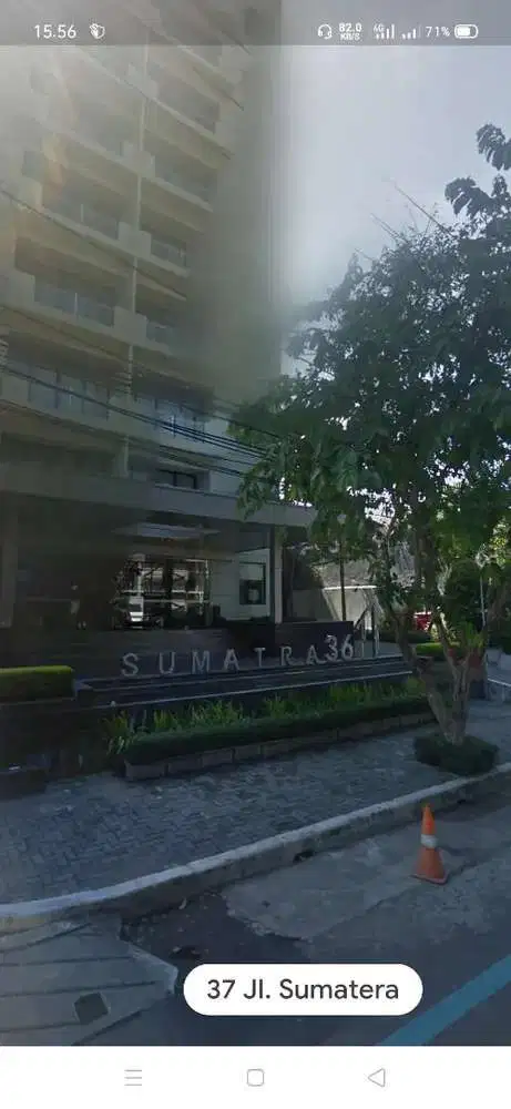 apartemen sumatra 36, 3br baru gress, murah, full furnish