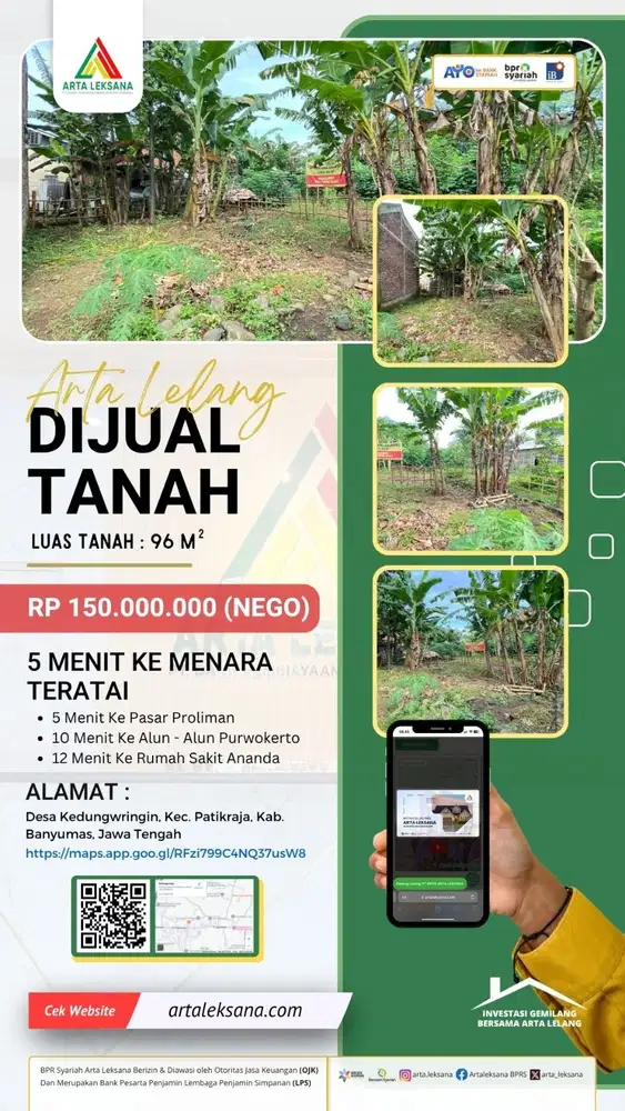 dijual tanah murah harga nego