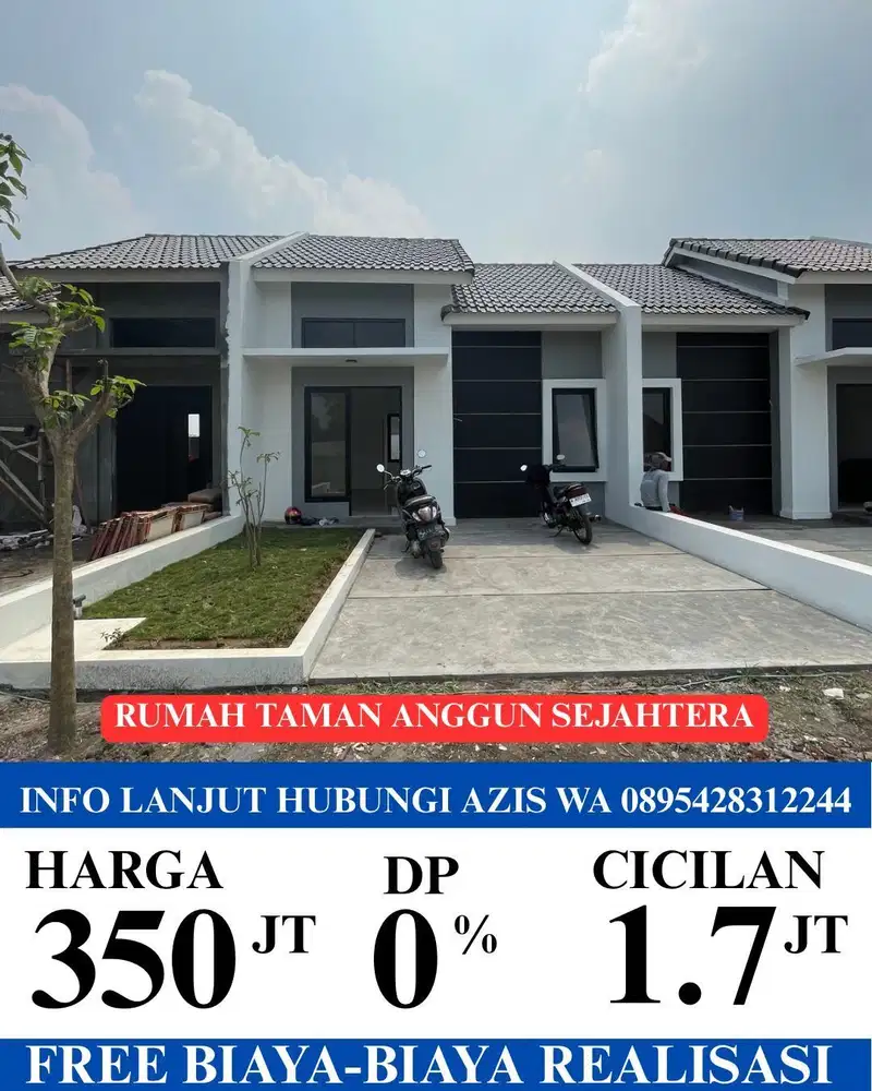 Jual rumah gaji umr acc luas 90 m lokasi balongbendo sidoarjo