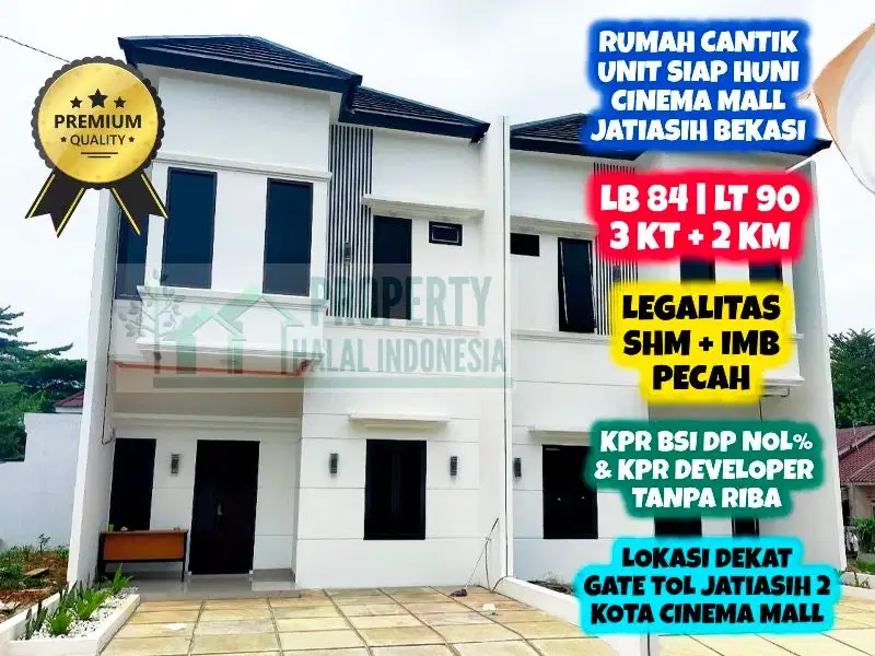 Jual Rumah Siap Huni Dekat Cinema Mall Jatiasih KPR Developer Tanpa Bank