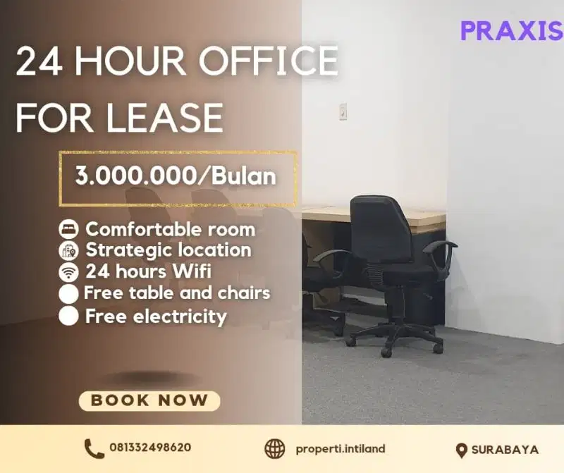 Disewakan Murah Kantor di Praxis Surabaya