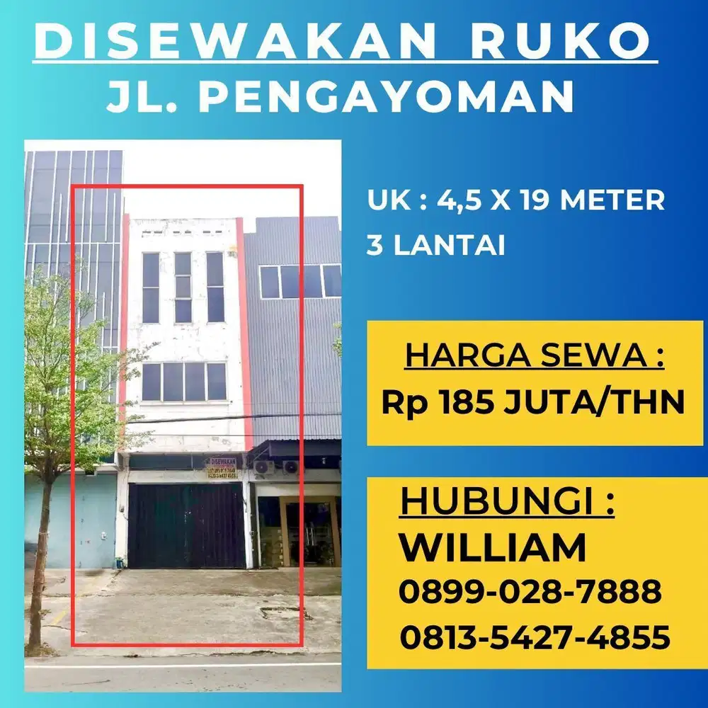 SEWA RUKO STRATEGIS JL PENGAYOMAN MAKASSAR