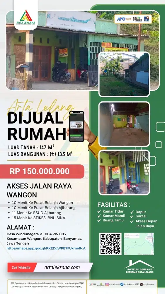 dijual rumah murah dekat dengan pusat kota