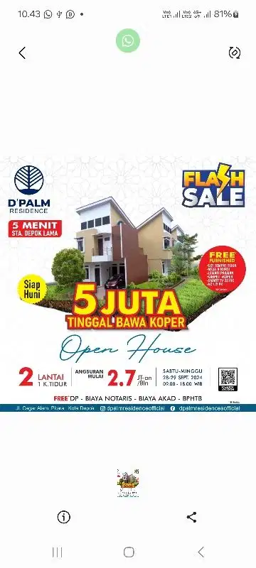 Konsep hunian aman dan asri  di depok