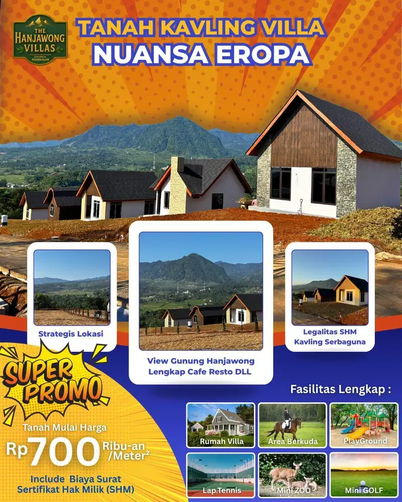 Kavling murah lokasi mewah hanya di the hanjawong villas