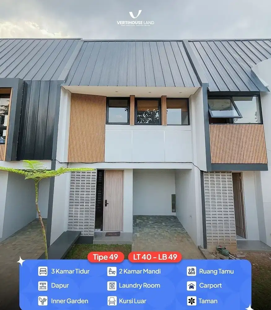 2Lantai Fasilitas Lengkap Dekat Toll Limo dan Dekat Jakarta selatan