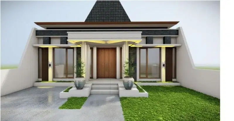 DEKAT RTH, RUMAH LIMASAN JOGLO MODERN TIPE 64 M2