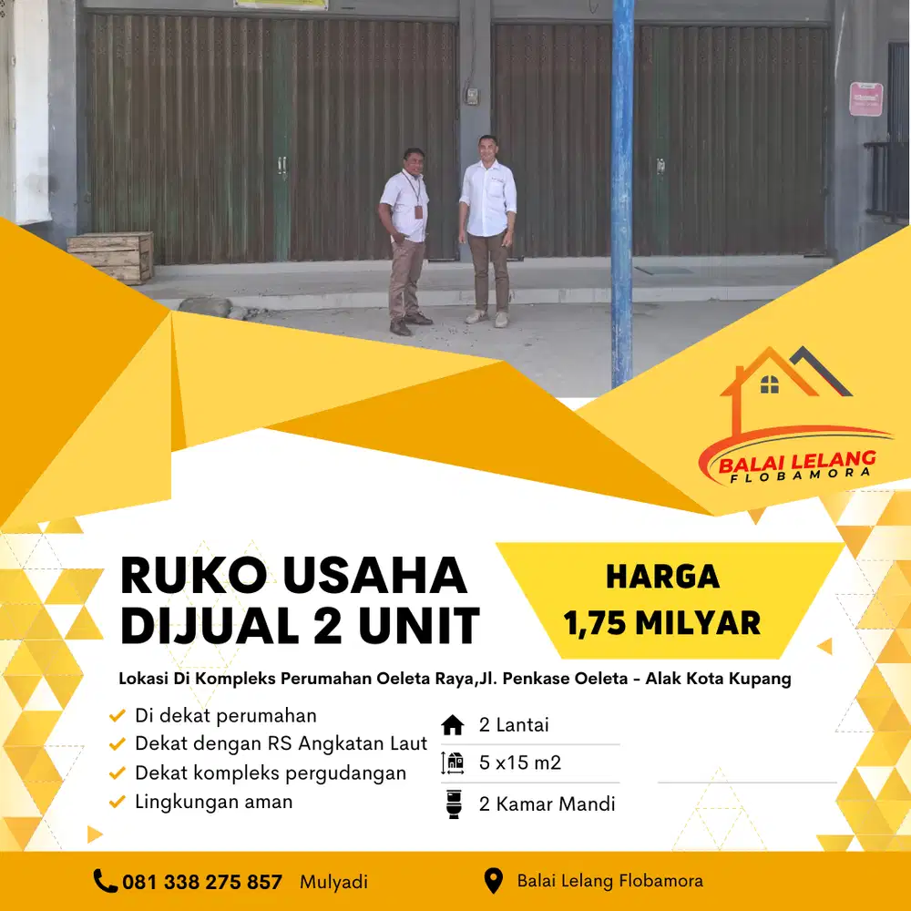 Dijual Ruko 2 Unit