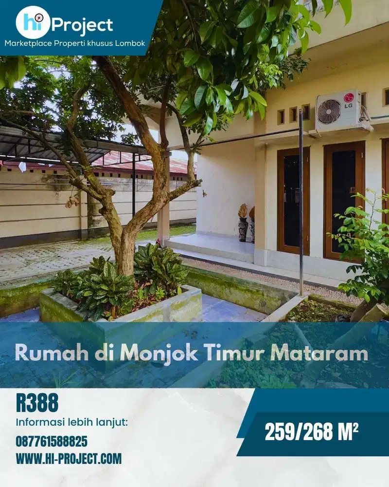 Rumah 3 lantai strategis di Monjok Timur Mataram R388
