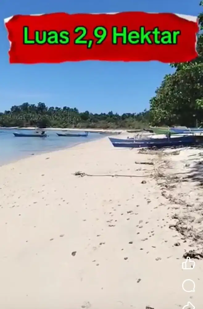 Dijual Pantai pasir putih di Pulau Bangka