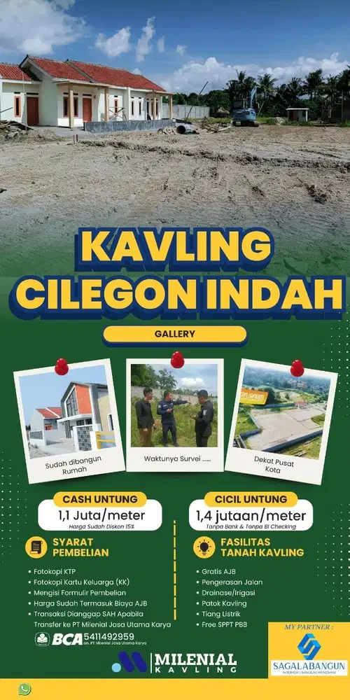 Tanah Kavling Cilegon Indah. ( Cibeber )