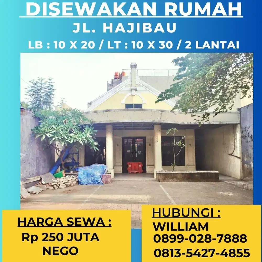 DISEWAKAN RUMAH JL HAJI BAU MAKASSAR