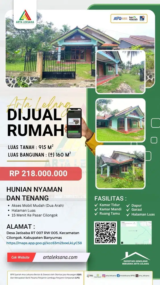 dijual rumah murah di banyumas