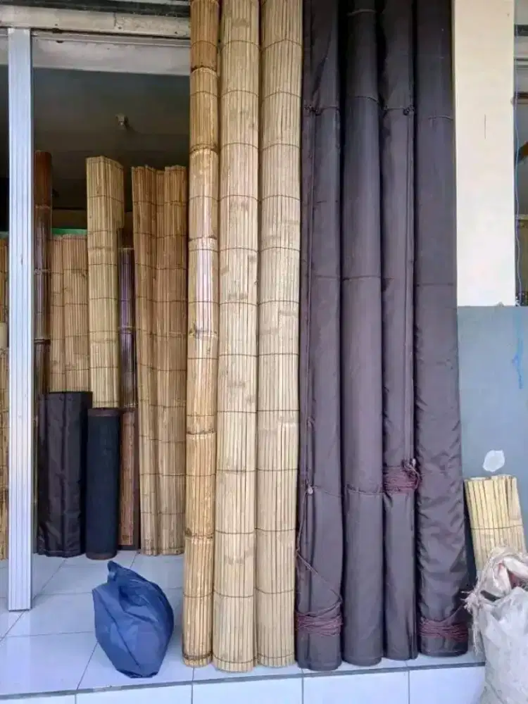 jual rotan pelapon krey bambu kayu