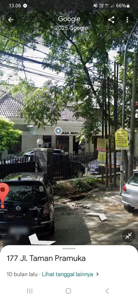 Jual rumah hitung tanah , jl Riau Bandung, cocok buat resto