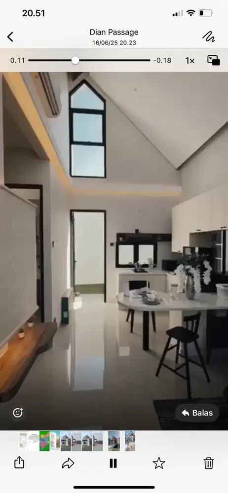 Cluster 1 lantai dalam perumahan besar di Parung Bogor