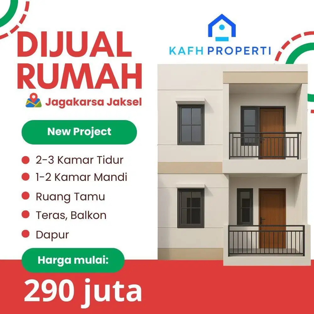 Rumah Baru 2 Lantai SHM di Jagakarsa JAKSEL