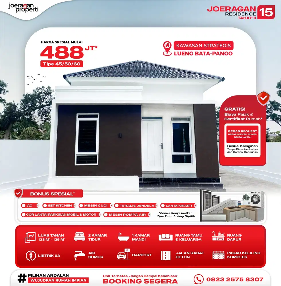 Dijual Rumah Area Jembatan Pango Lueng Bata-Bisa Request Tipe Rumah & Desain Dekat Pusat Kota Banda Aceh