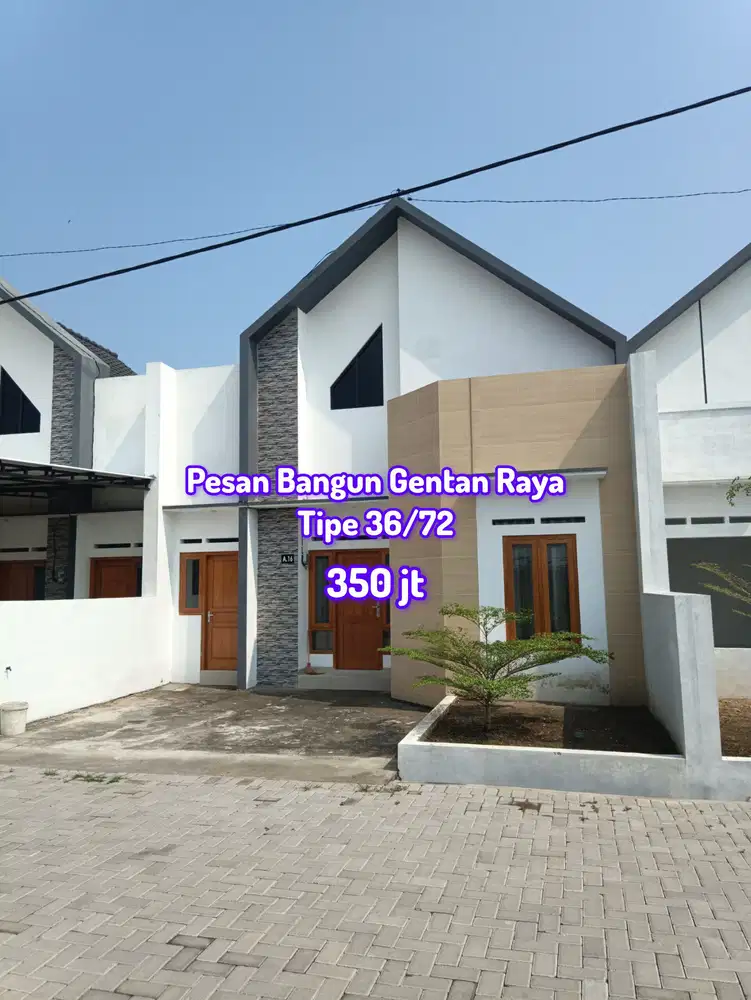 RUMAH HUNIAN MURAH SELATAN GENTAN DI DUWET BAKI SUKOHARJO DEKAT SOLO