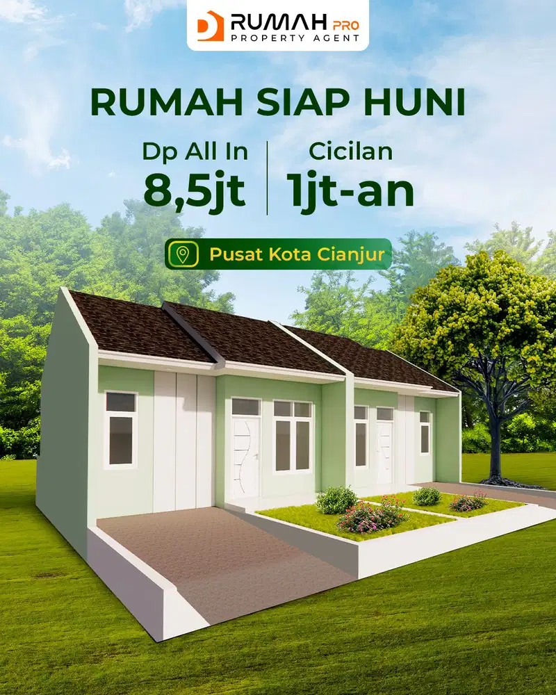 Rumah 1Jutaan Dekat Pusat Kota Cianjur