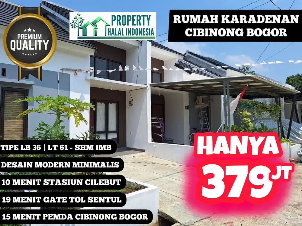 Jual Rumah Murah Siap Huni Karadenan Cibinong Dekat Pemda Bogor SHMIMB