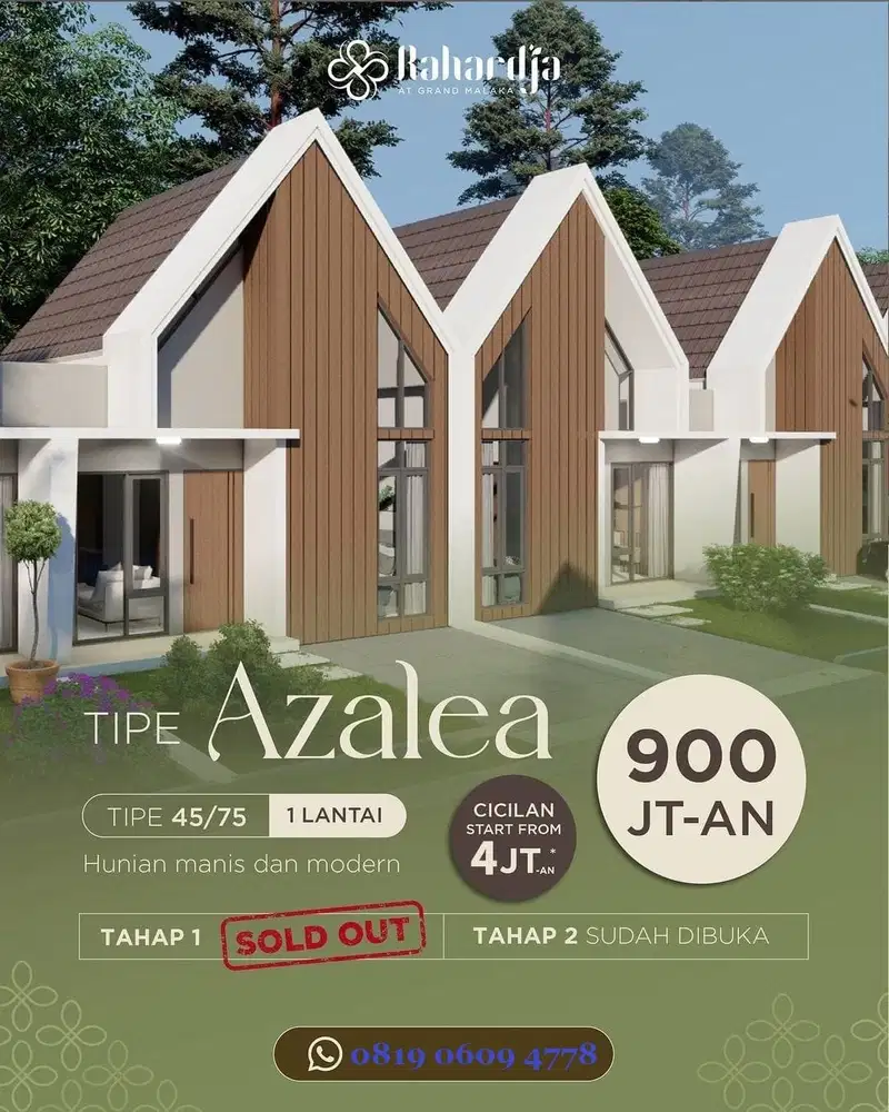 Rumah Jakarta Utara 900 jutaan bisa KPR bebas banjir dekat AEON IKEA