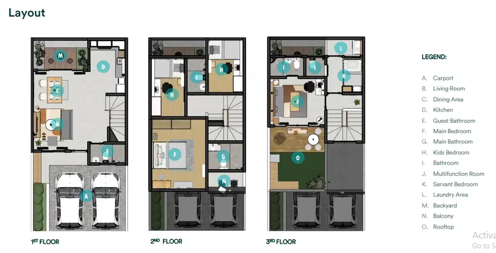 Rumah 3 Lantai Pinggir Jalan Utama Depan Kampus