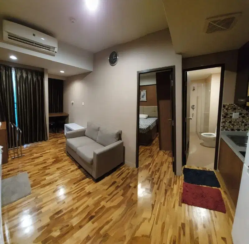 disewakan apartemen 2br jadi 1 full furnished