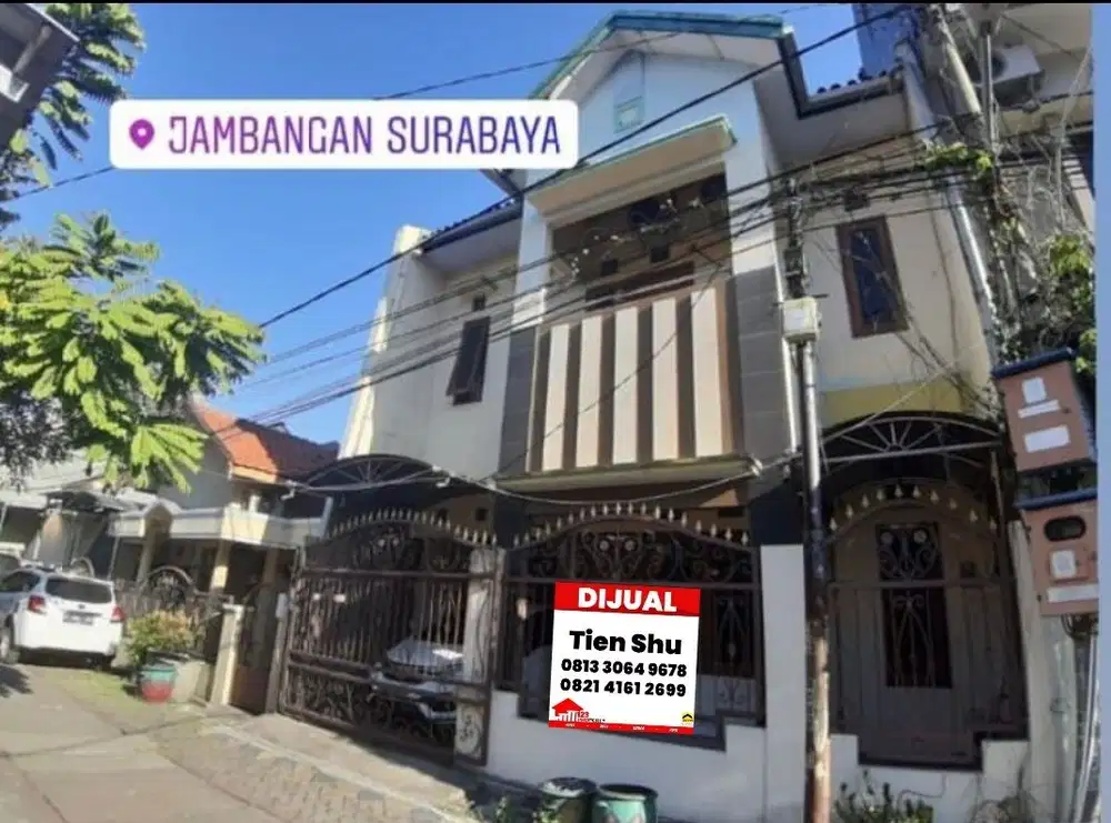 Rumah bagus dekat Masjid Agung di Permata Jambangan 2,5 lantai SHM