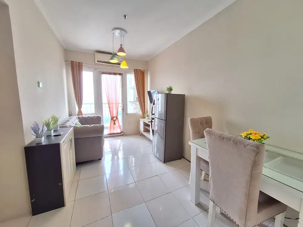 Disewakan apartemnt grand palace kemayora. 2 kamar bulanan furnish