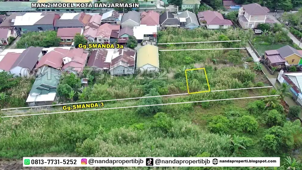 tanah strategis di jl.komp semanda Gg.semanda3 banjarmasin