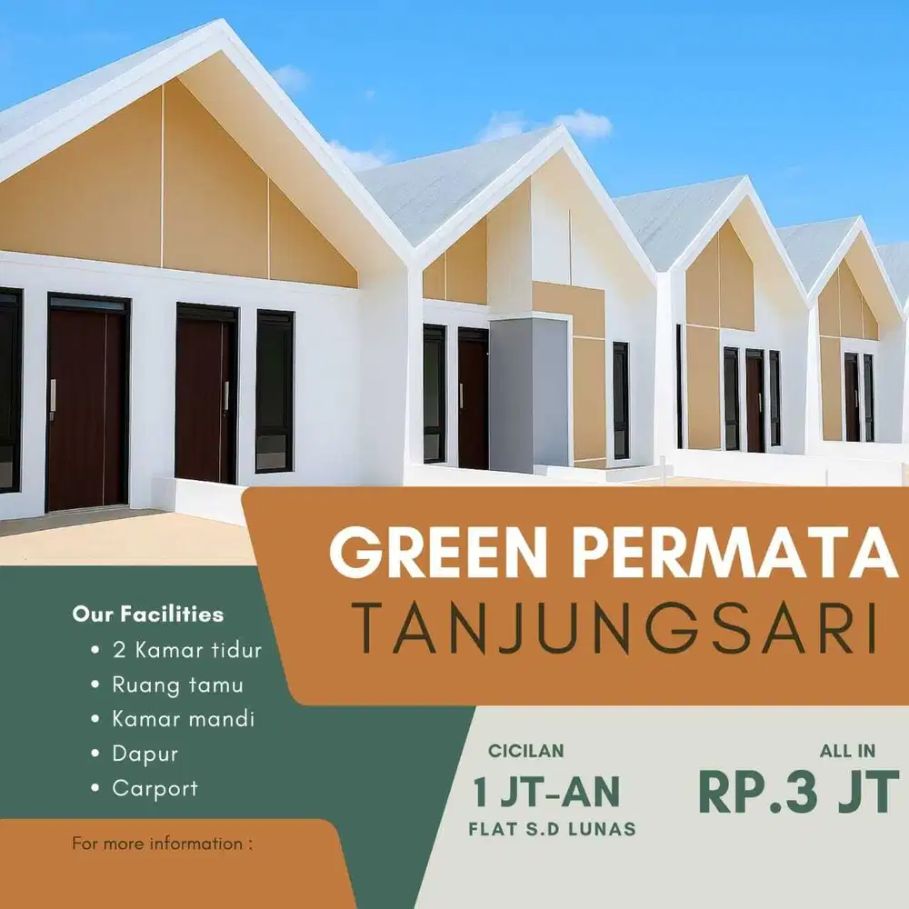 Rumah Subsidi Siap Huni Jatinangor