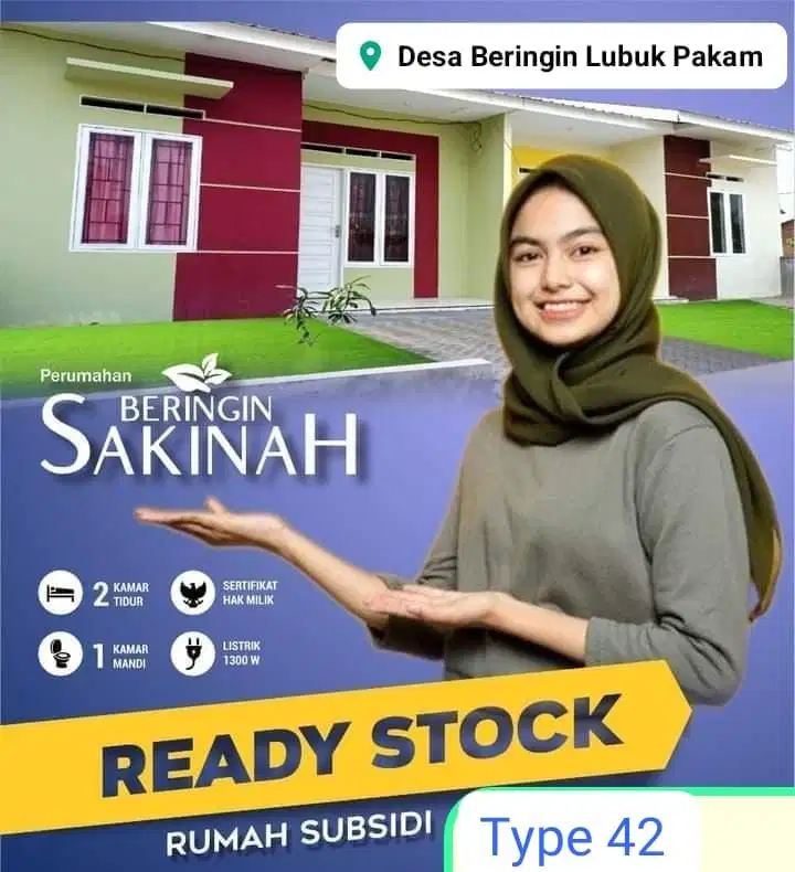 DIJUAL RUMAH TYPE 36 PAKAM READY STOK