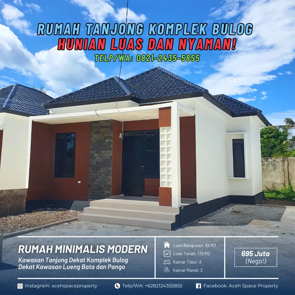 Dijual Rumah Siap Huni Super Luas di Tanjong Dekat Lueng Bata & Pango