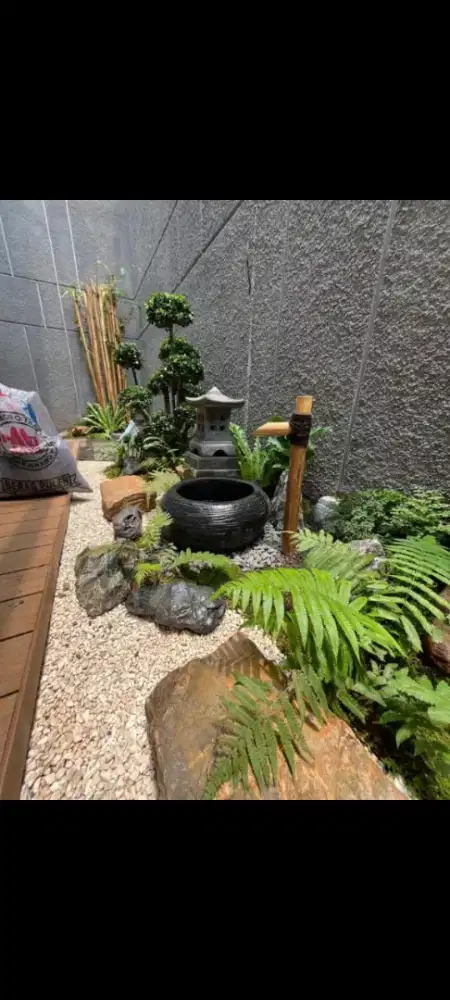 Jasa pembuatan taman kering se-Jabodetabek - tukang taman Natural