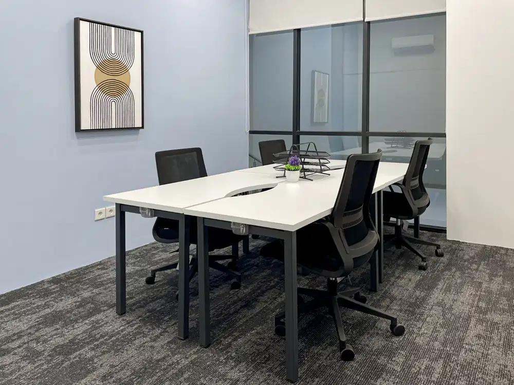 Ruang coworking di HQ Delft Apartment