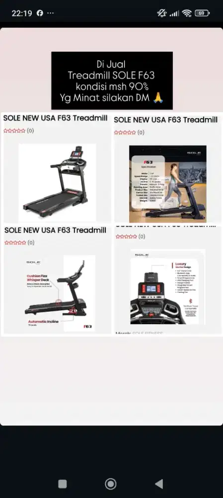 TREADMILL SOLE USA F63