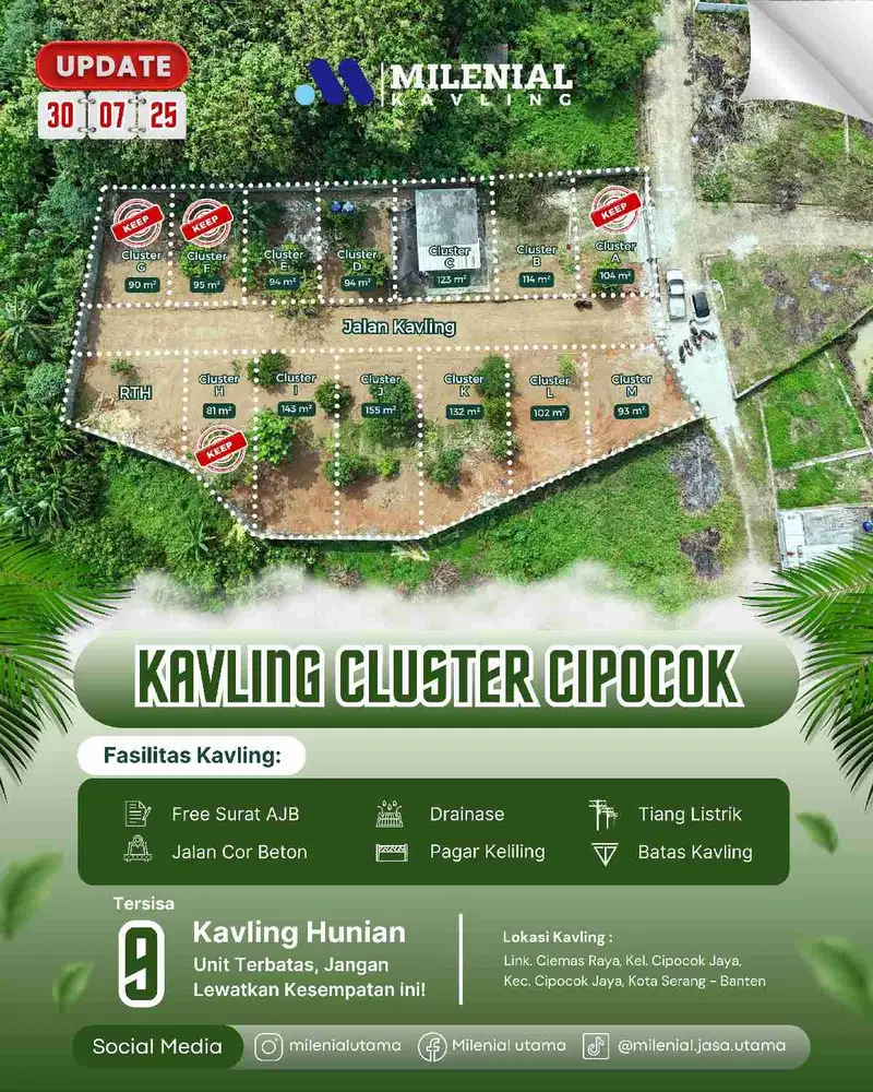 Tanah Kavling Cipocok Kota Serang Banten