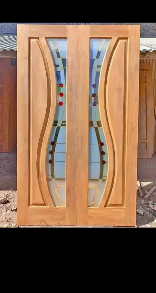 Pintu, jendela, kusen bahan kayu jati kualitas terjamin