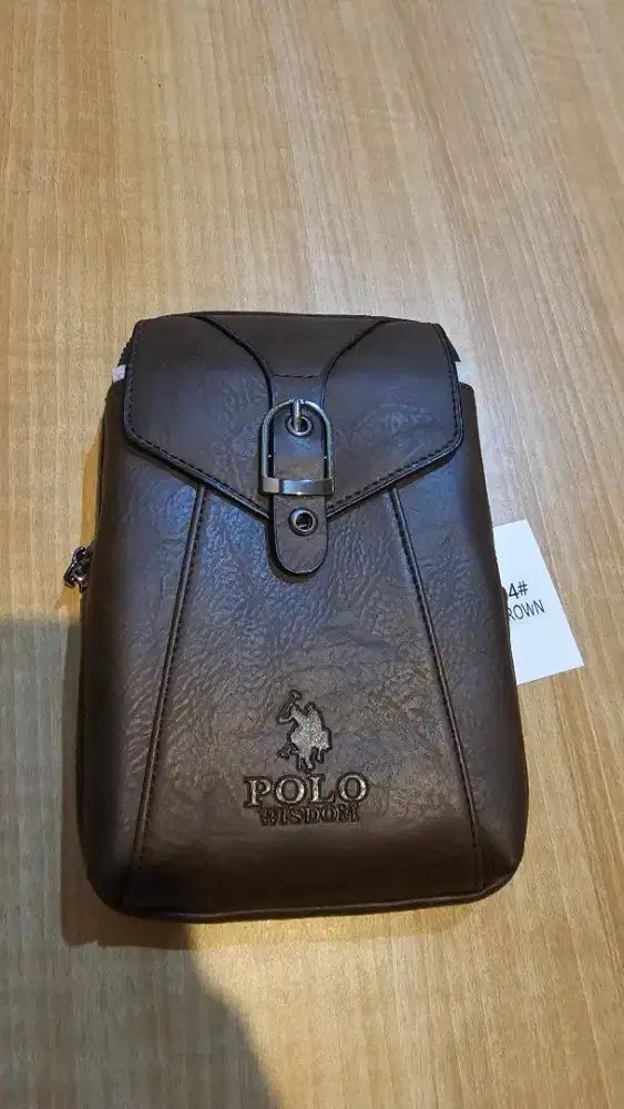 Tas Selempang Polo – Brown Classic | Stylish & Fungsional