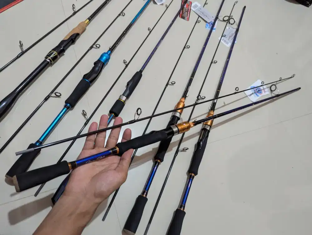 Joran pancing karbon solid 1.80mtr Mewah kokoh