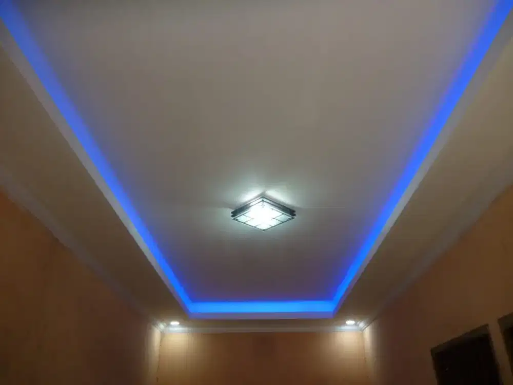 Dekorasi gypsum penyekat ruangan partisi murah meriah