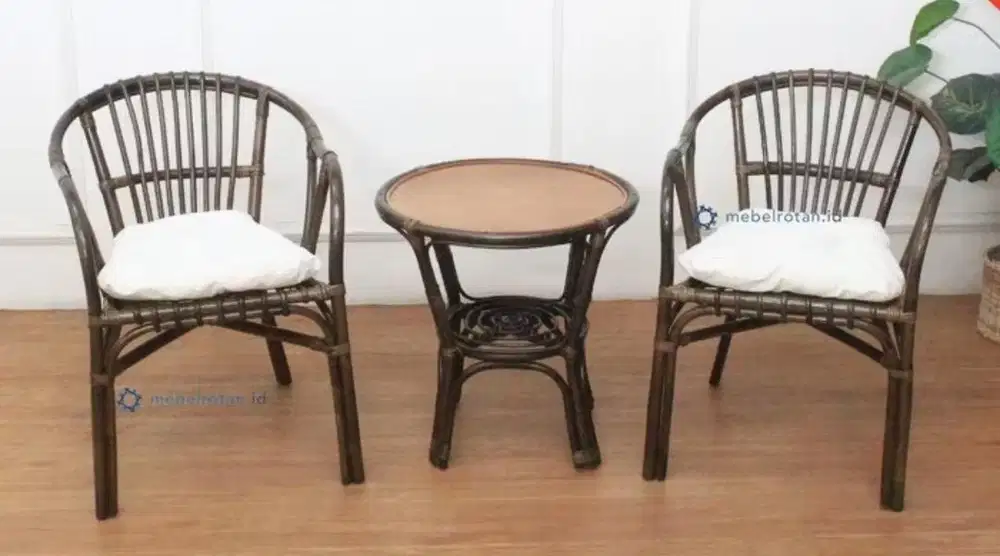 Kursi Teras Tamu Minimalis Modern Rotan