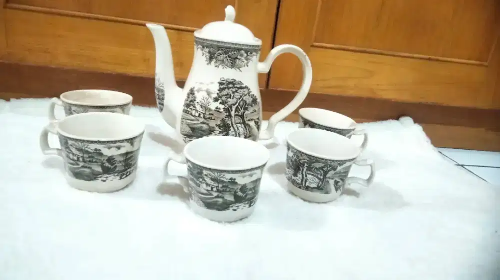 Tea set antik hand painting