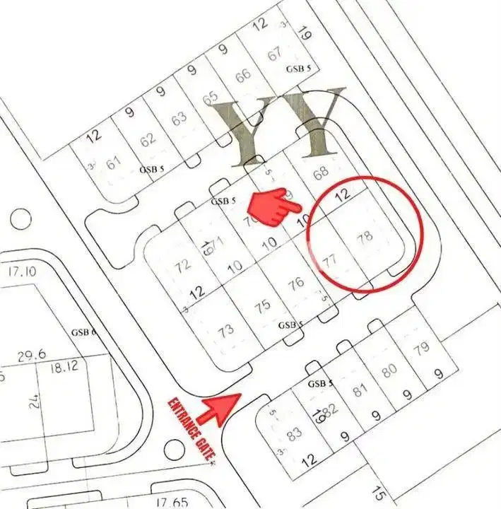 JUAL TANAH KAWASAN GRAHA FAMILI SBY BARAT