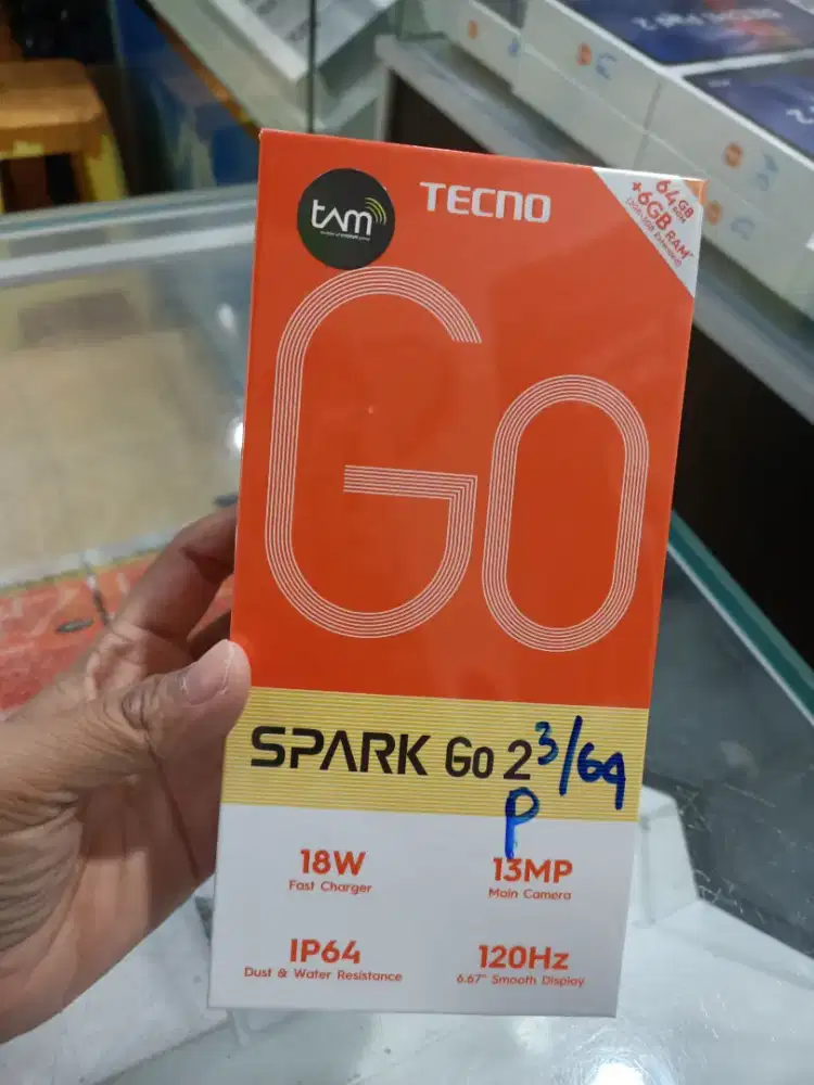 Tecno spark go 2 3/64 4/64 4/128 garansi resmi no repack