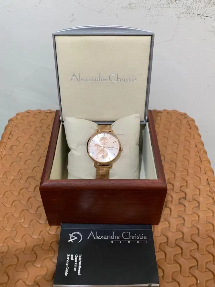JUAL JAM TANGAN ALEXANDRE CHRISTIE 2916F GOLD ORI MURAH DI BALIKPAPAN
