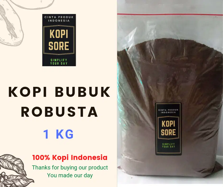 KOPI SORE - Kopi Bubuk Robusta - Eceran dan Grosir